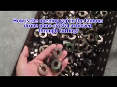 ¿Cómo se logra la brecha de apertura en el famoso nanocristal de dron mediante corte?