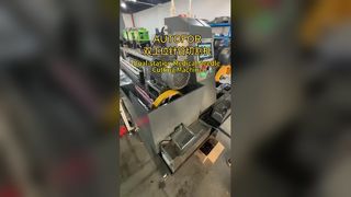 Máquina cortadora de jeringas de doble estación