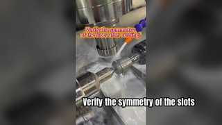 ¿Verificar la simetría de las ranuras después del corte?